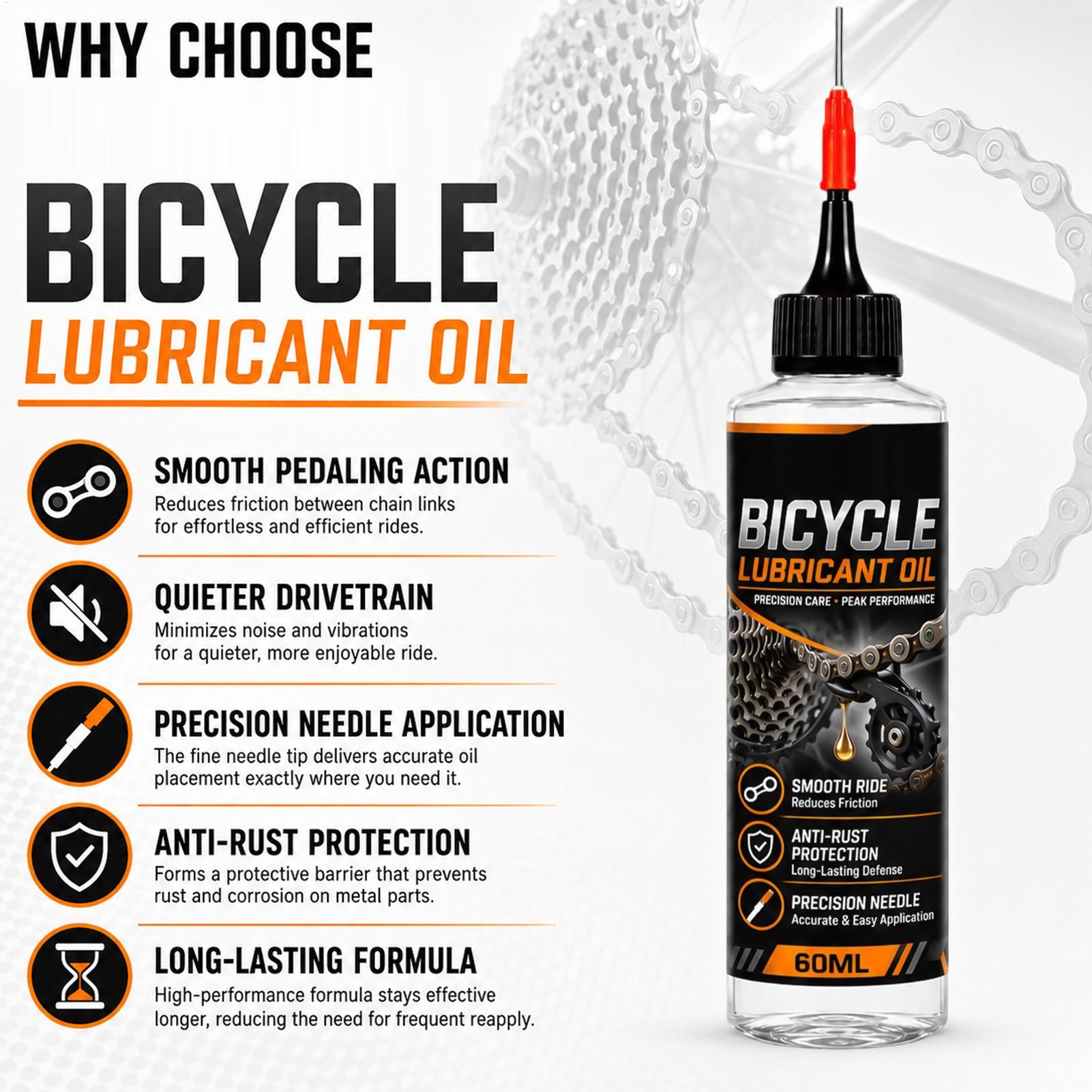 Motorcycle Gear Oil For Chain - Lubrificante para Corrente de Bicicleta 60ml,