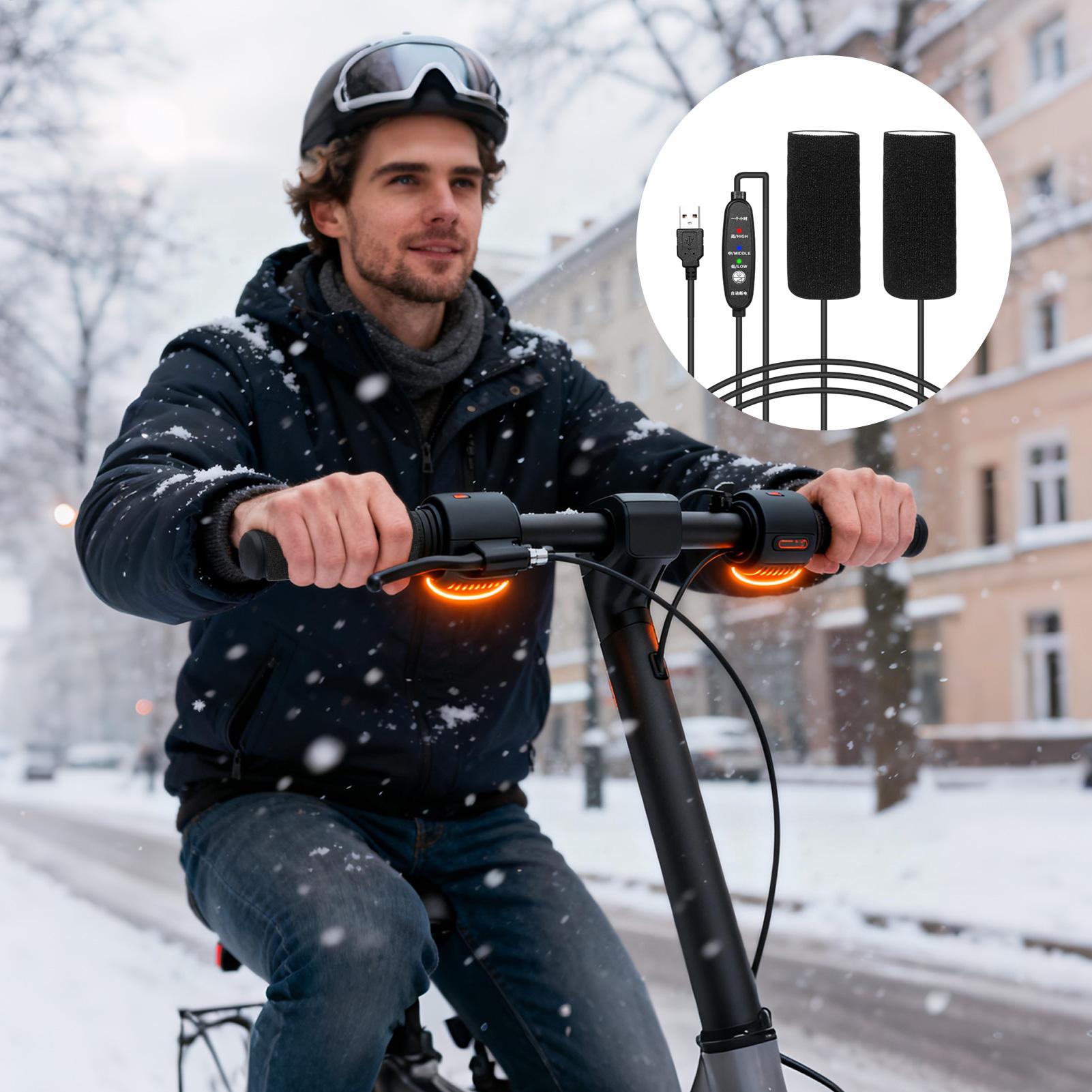 Handlebar Grip Heated - Apertos aquecidos para motocicleta, 3 temperaturas,