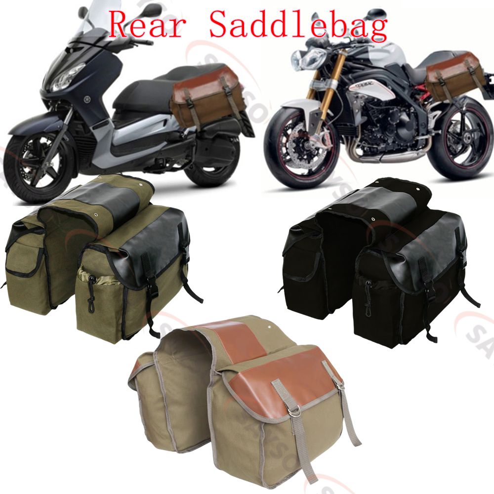 Alforje traseiro de couro de l - Motorcycle Gear Backpack avaliação e preço